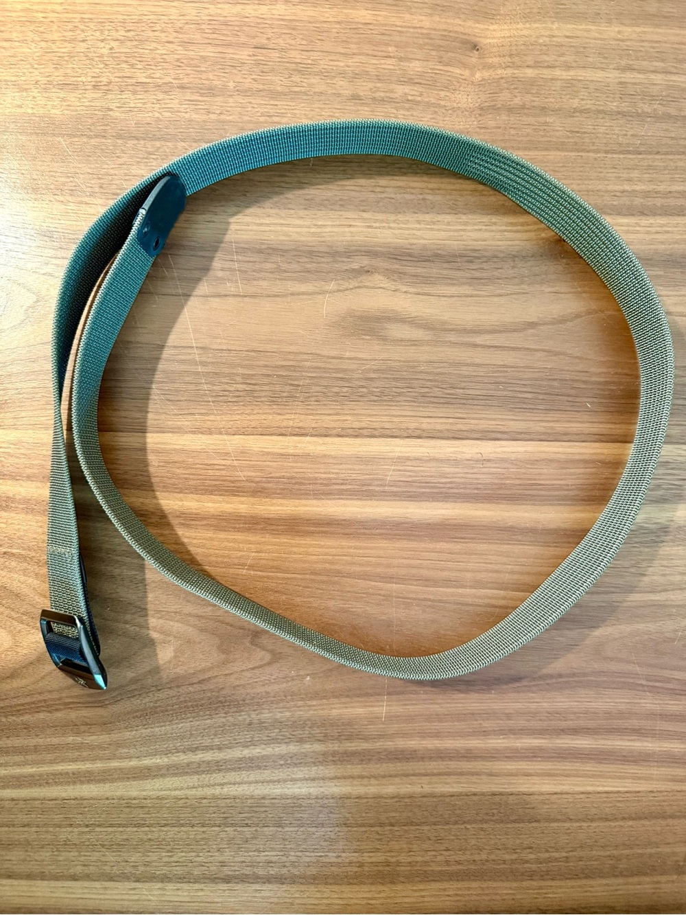 Arc'teryx Conveyor Olive Green Webbing Belt with Metal Buckle